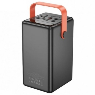додаткова батарея power bank hoco db03 max centurion pd65w+qc3.0 22.5w 100000 mah (чорний) 