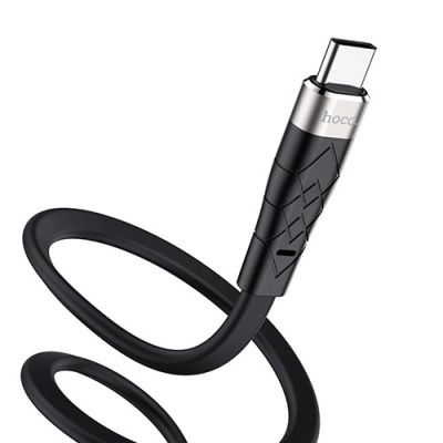 кабель hoco x53 silicone usb - type-c 3.0a/1m (чорний) 