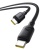 кабель baseus silky series fast charging type-c - type-c 100w/1m (p10377704113-00) (black) 