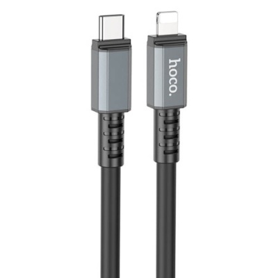 кабель hoco x85 strength (pd) type-c - lightning 20w 3a/1m (чорний) 