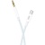 кабель aux xo nbr211b type-c male + 3.5 (male) 1m (білий) 