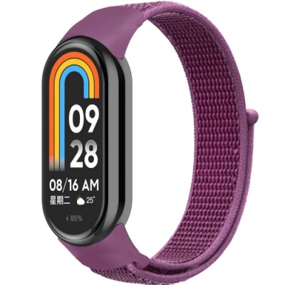 ремінець для xiaomi mi band 8/9/10 nylon (лавандовий) 
