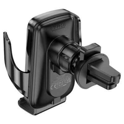 Автотримач Hoco CA202 Plus Automatic Clamping Wireless 15w (Чорно-Сірий)