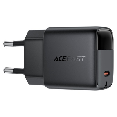мережевий зарядний пристрій acefast a115 pd30w (1type-c) (чорний) 
