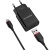 мережевий зарядний пристрій borofone ba20a 1usb/2.1a + (usb - microusb) (чорний) 