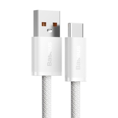 кабель baseus dynamic series usb - type-c 100w 5a/1m (cald000602) (white) 