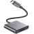 usb hub xo hub012b type-c to 4usb 3.0 (чорний) 