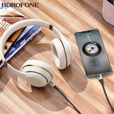 кабель aux borofone bl19 3.5mm(male) - type-c(male) 1m (чорний) 