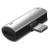 перехідник baseus l46 lightning - (lightning audio+lightning charge) (cal46-s1) (black-silver) 