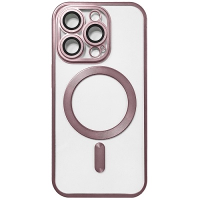Купить чохол tpu metallic full camera with magsafe для apple iphone 12 pro (matte rose) онлайн