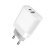 мережевий зарядний пристрій xo l64 1usb/18w/qc3.0 + 1type-c/20w/pd (бiлий) 