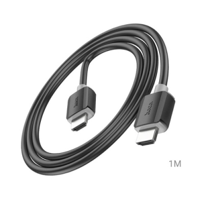 hdmi кабель hoco us08 4k 2,0 hd (1м) (чорний) 