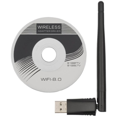 wi-fi адаптер alfa w114 usb 150mbps iptv / dvr receiver 3dbi black 