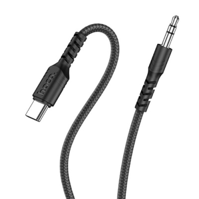 кабель aux hoco upa17 3.5mm(male) - type-c(male) 1m (чорний) 