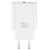 мережевий зарядний пристрій xo ce40 1usb/18w/qc3.0 + 1type-c/20w/pd + (type-c - type-c) (бiлий) 