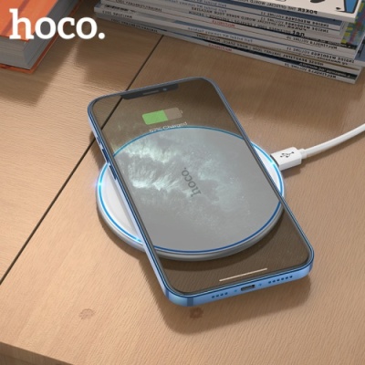безпровідний зарядний пристрій hoco cw6 pro (білий) 