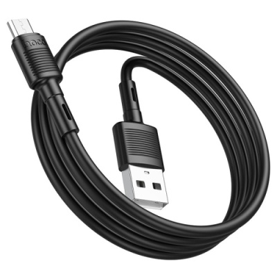 кабель hoco x83 usb - microusb 2.4a/1m (чорний) 