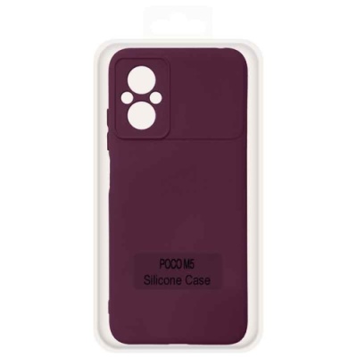 Купить чохол soft silicone case full для xiaomi poco m5 (maroon) онлайн