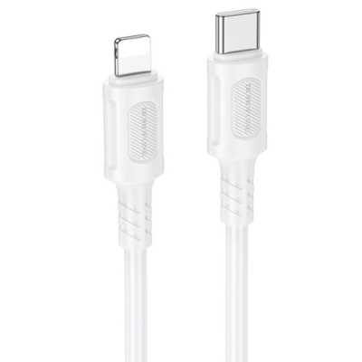 кабель borofone bx111 type-c - lightning pd27w/1m (білий) 