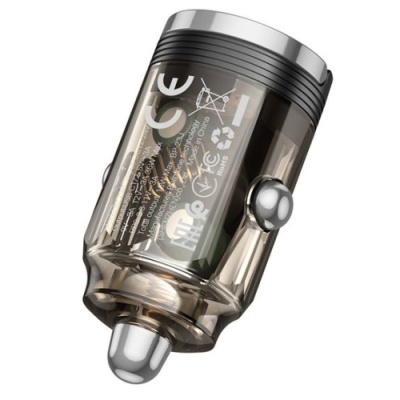 Автомобільний Зарядний Пристрій Borofone BZ29B 2Type-C/36W/PD (Чорний)