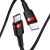 кабель baseus cafule (pd) type-c - lightning 20w/1m (catlklf-91) (red-black) 