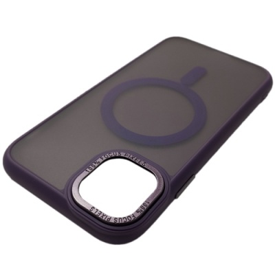 Купить чохол space tpu+pc color matte with magsafe для apple iphone 15 (dark purple) онлайн