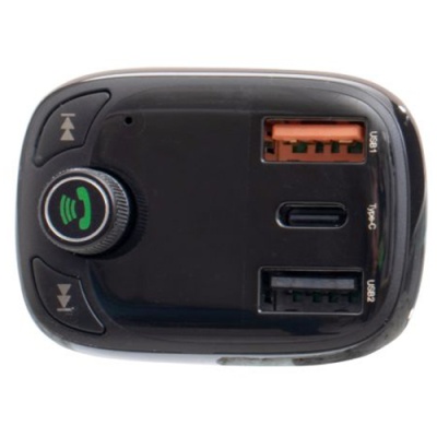 FM Модулятор Baseus (CCMT000101) S-13 36W/2 USB + Type-C (Чорний)