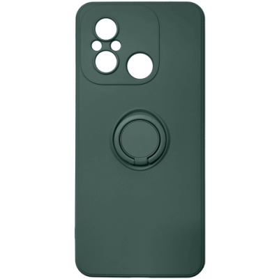Купить силіконовий чохол soft silicone casevsmagnet ring для xiaomi redmi 12c - army green онлайн