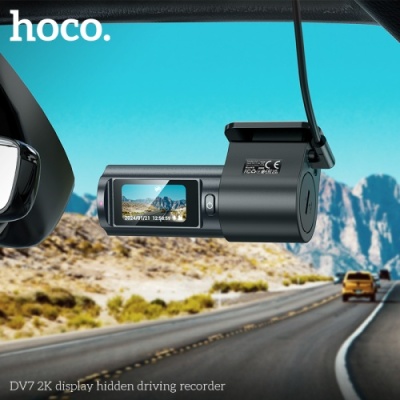 Відеореєстратор Hoco DV7 2K (Чорний)