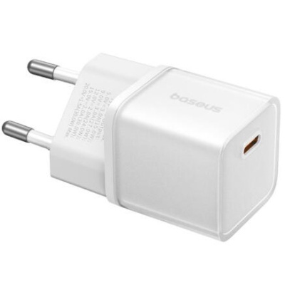 мережевий зарядний пристрій baseus gan5s (p10162504213-00) 1type-c/30w/pd (білий) 