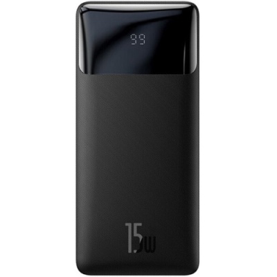 додаткова батарея power bank baseus bipow digital display 15w 20000mah black (ppdml-j01) 