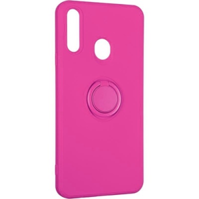 Купить силіконовий чохол soft silicone casevsmagnet ring для samsung a207 galaxy a20s - rose red онлайн