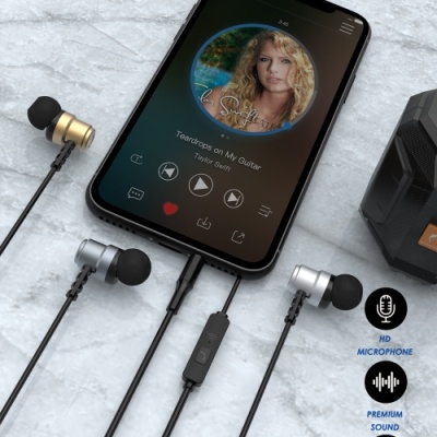 навушники skydolphin sr28 metal with mic silver 