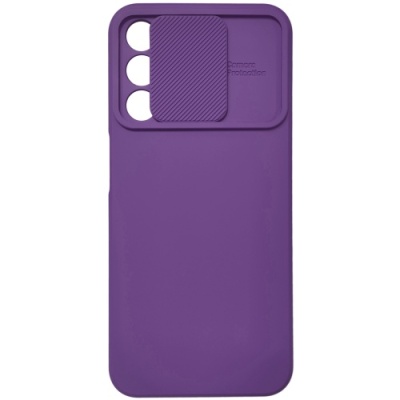 Купить силіконовий чохол soft tpu armor camshield для samsung m146 galaxy m14 5g - violet онлайн