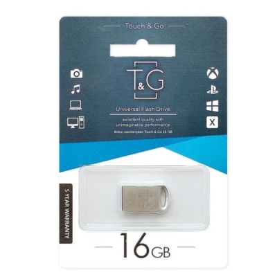 usb флеш-накопичувач tg 16gb metal 105 (сталевий) 