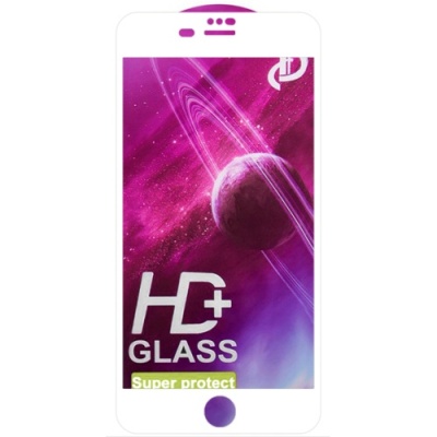 захисне скло glass full glue space для apple iphone 7 plus/8 plus (білий) 
