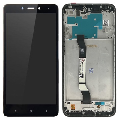 дисплей для xiaomi redmi note 8 з чорним тачскріном і корпусною рамкою