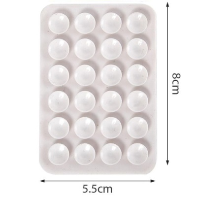 Купить силіконова тримач-присоска для телефону (на 3m скотч) прозорий онлайн