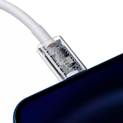 кабель baseus superior series fast charging type-c - lightning pd 20w/1.5m (catlys-b02) (white) 
