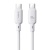 кабель baseus silky series fast charging type-c - type-c 100w/1m (p10377704213-00) (white) 