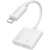 перехідник borofone bv11 apple lightning - (lightning audio+lightning charge) (білий) 