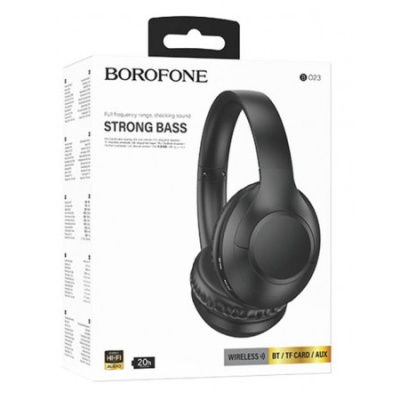 бездротові навушники накладні borofone bo23 (чорний) 