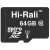 карта пам'яті hi-rali microsdxc 64gb uhs-3 10 class (чорний) 