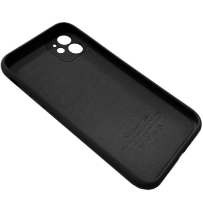 Купить чохол silicone case для apple iphone 11 (18) black - full camera онлайн