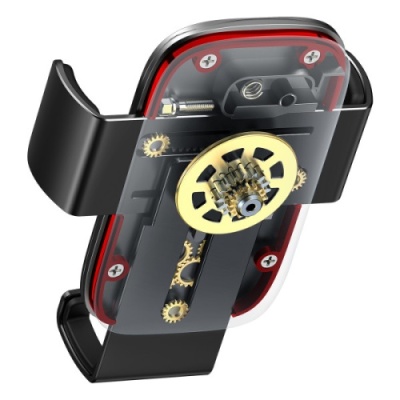 Автотримач Baseus Metal Age Ⅱ (Round Air Vent Version) (SUJS030001) Black/Red