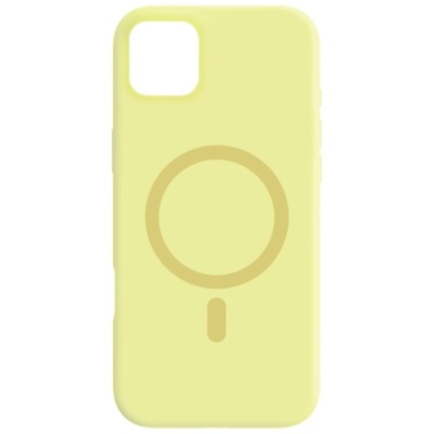 Купить чохол silicone case with magsafe для apple iphone 11 (yellow) онлайн