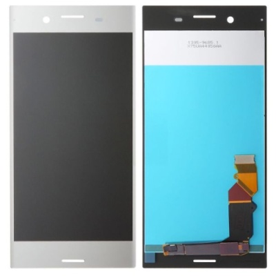дисплей для sony g8141 xperia xz premium з чорним тачскріном і з люмінесцетною хромованою рамкою (original china)