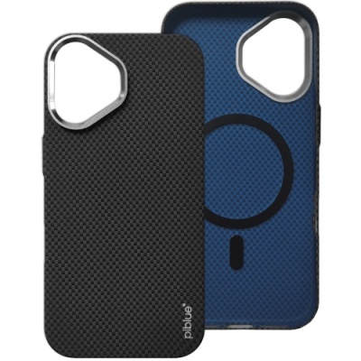 Купить чохол piblue carbon glacier magsafe (pl-99) для apple iphone 16 (чорний) онлайн