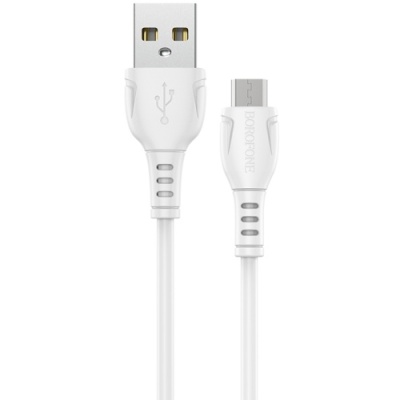 кабель borofone bx51 usb - microusb 2.4a/1m (білий) 