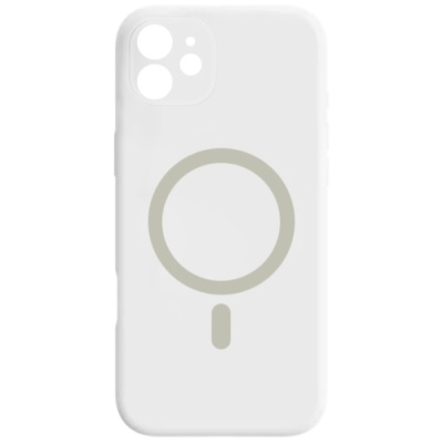 Купить чохол silicone case full camera with magsafe для apple iphone 12 (white) онлайн